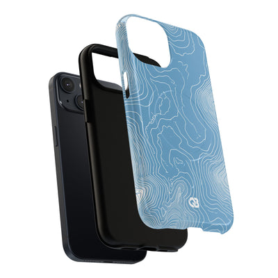 Glacial Basin Topo · Tough 2.0 Magnetic Phone Case for iPhone · Blue