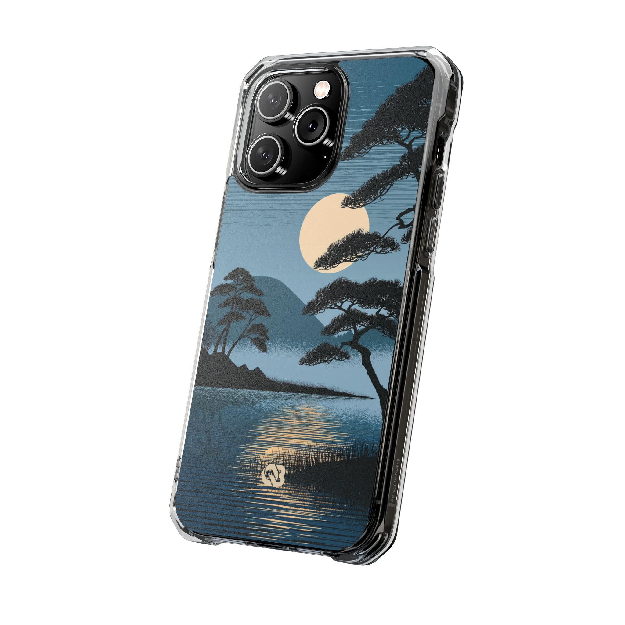 Blue Impact MagSafe Phone Case for iPhone - Midnight Kyoto Pine