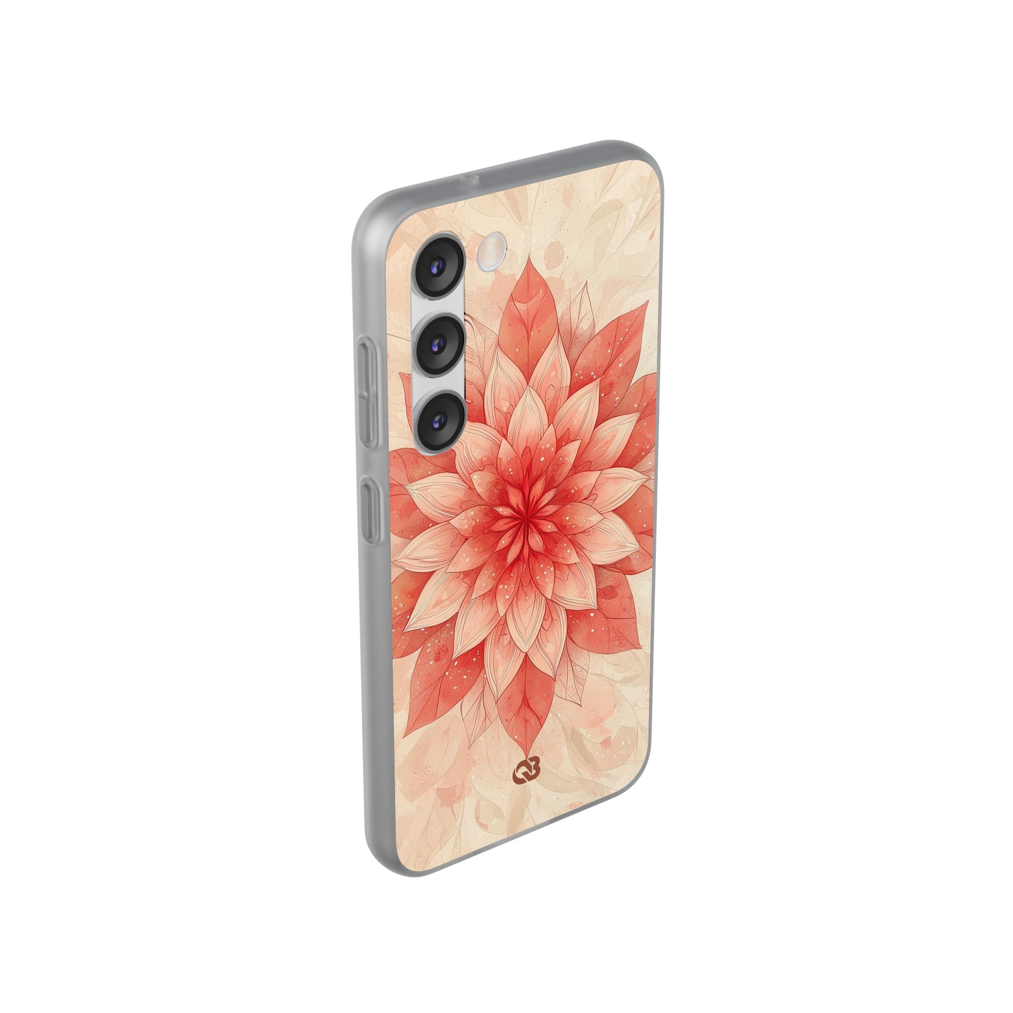 Coral Layered Bloom · Soft Phone Case for Samsung