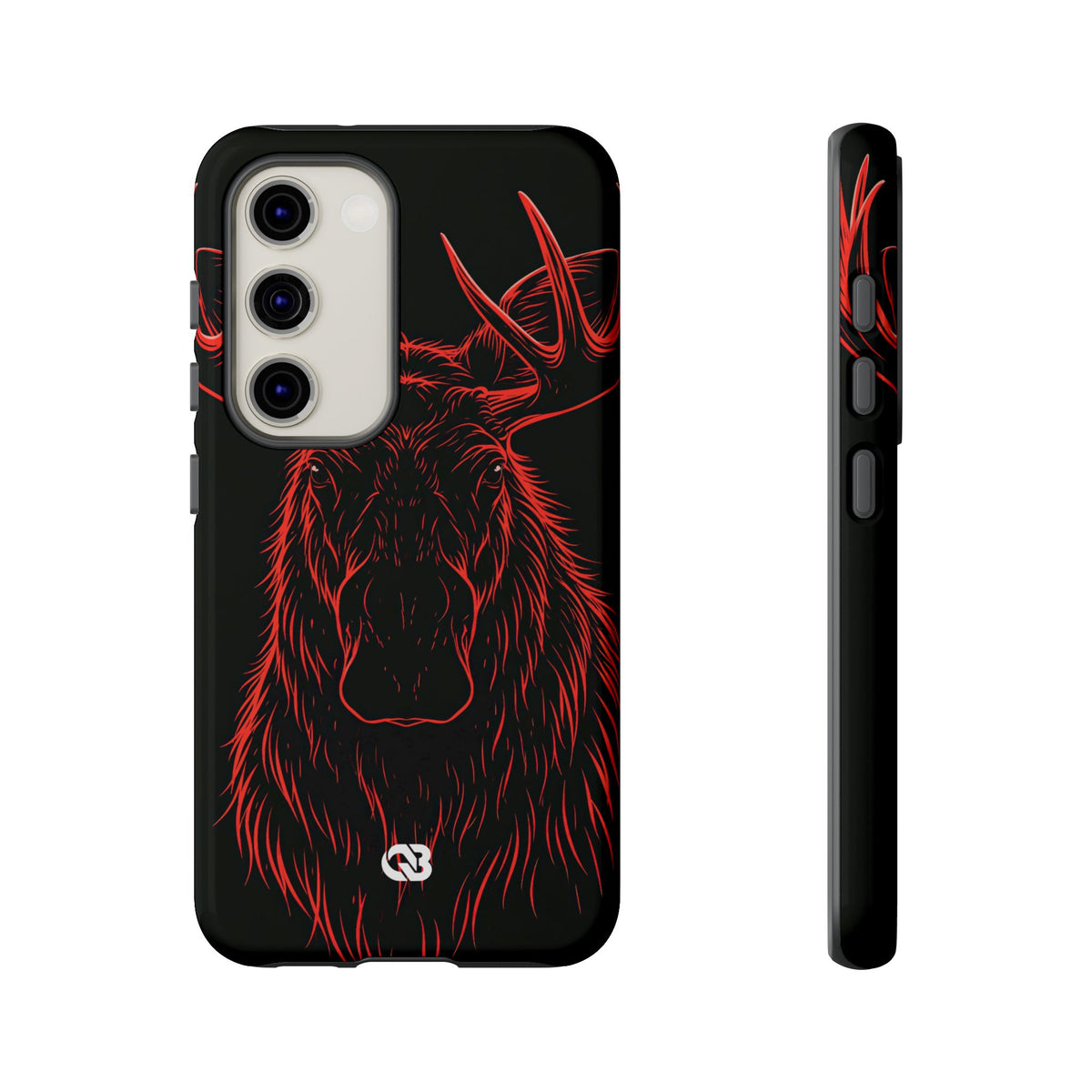 Nordic Moose Contour · Tough Phone Case for Samsung · Red