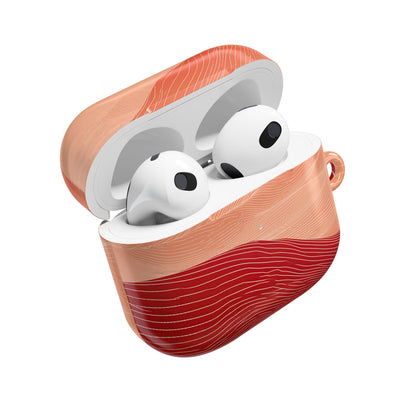 Crimson Dune Horizon · Hard Case for AirPods & AirPods Pro · Red