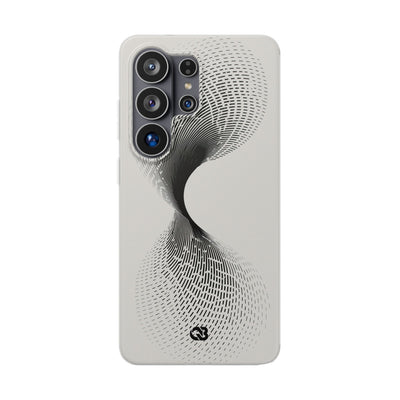 White Lite Phone Case for Samsung - Linear Torsion Grid