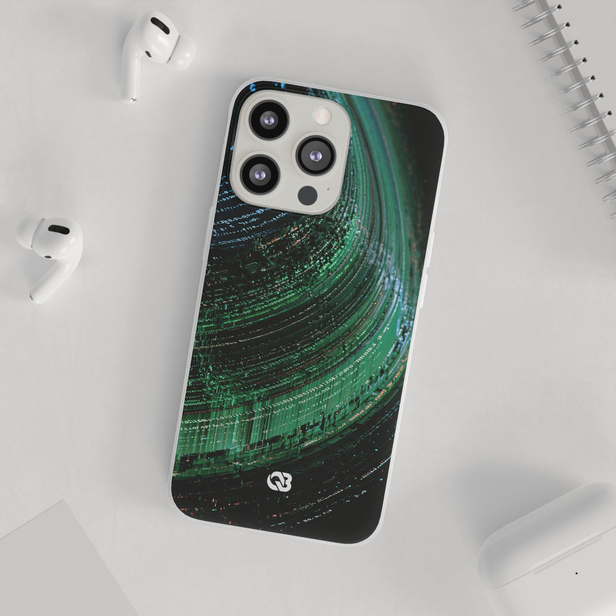 Orbital Data Stream · Lite Phone Case for iPhone ·  Green