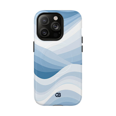 Blue Tough 2.0 Magsafe Phone Case for iPhone - Glacial Indigo Flow
