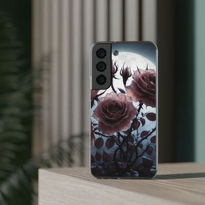 Lunar Lace Petals · Soft Phone Case for Samsung