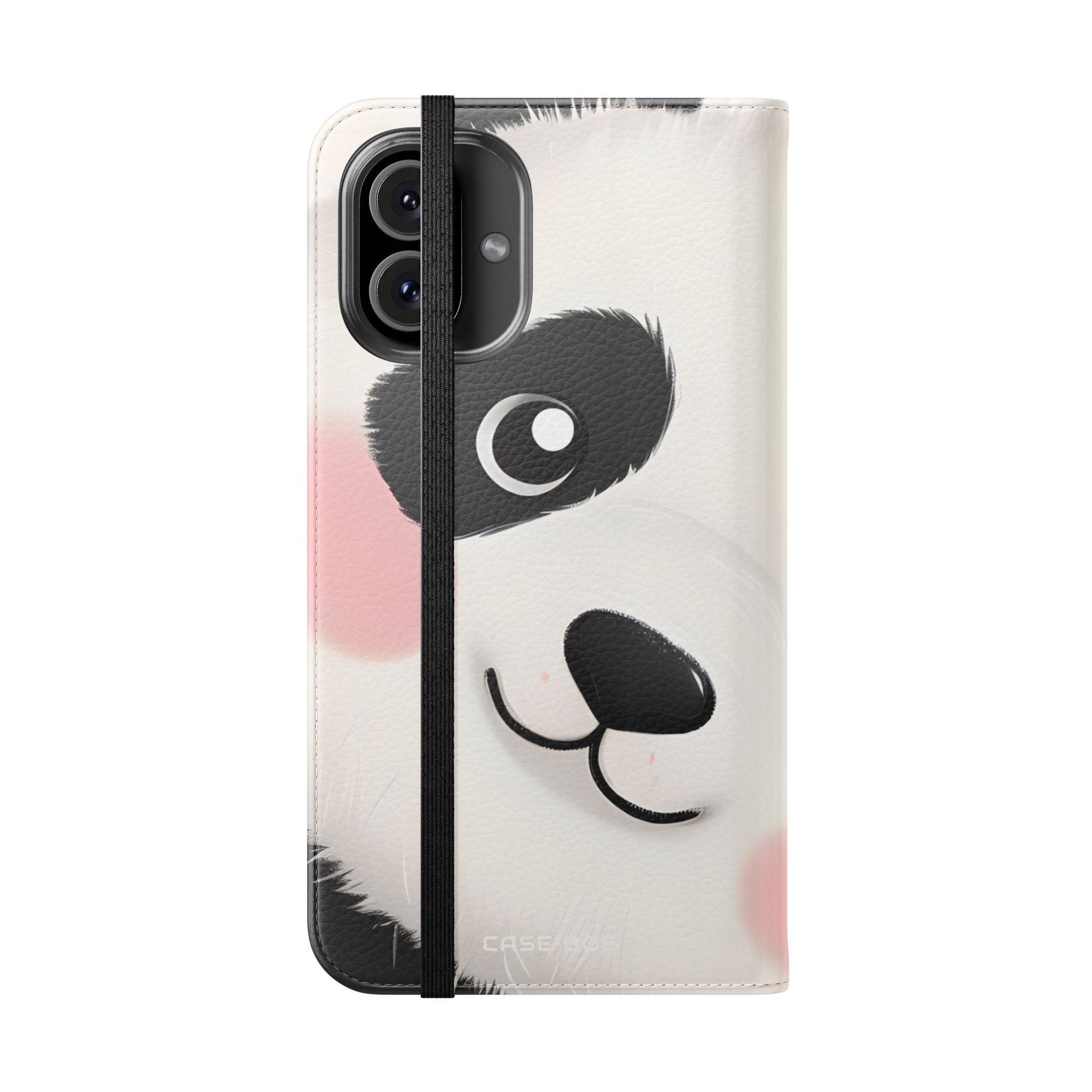 Peeking Panda Blush - iPhone 16 Plus Case - Portemonnee