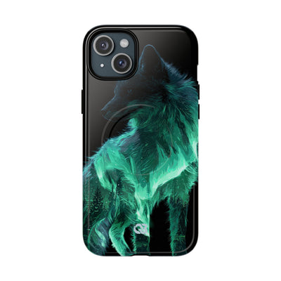 Nordic Aurora Fox · Tough 2.0 Magnetic Phone Case for iPhone · Teal