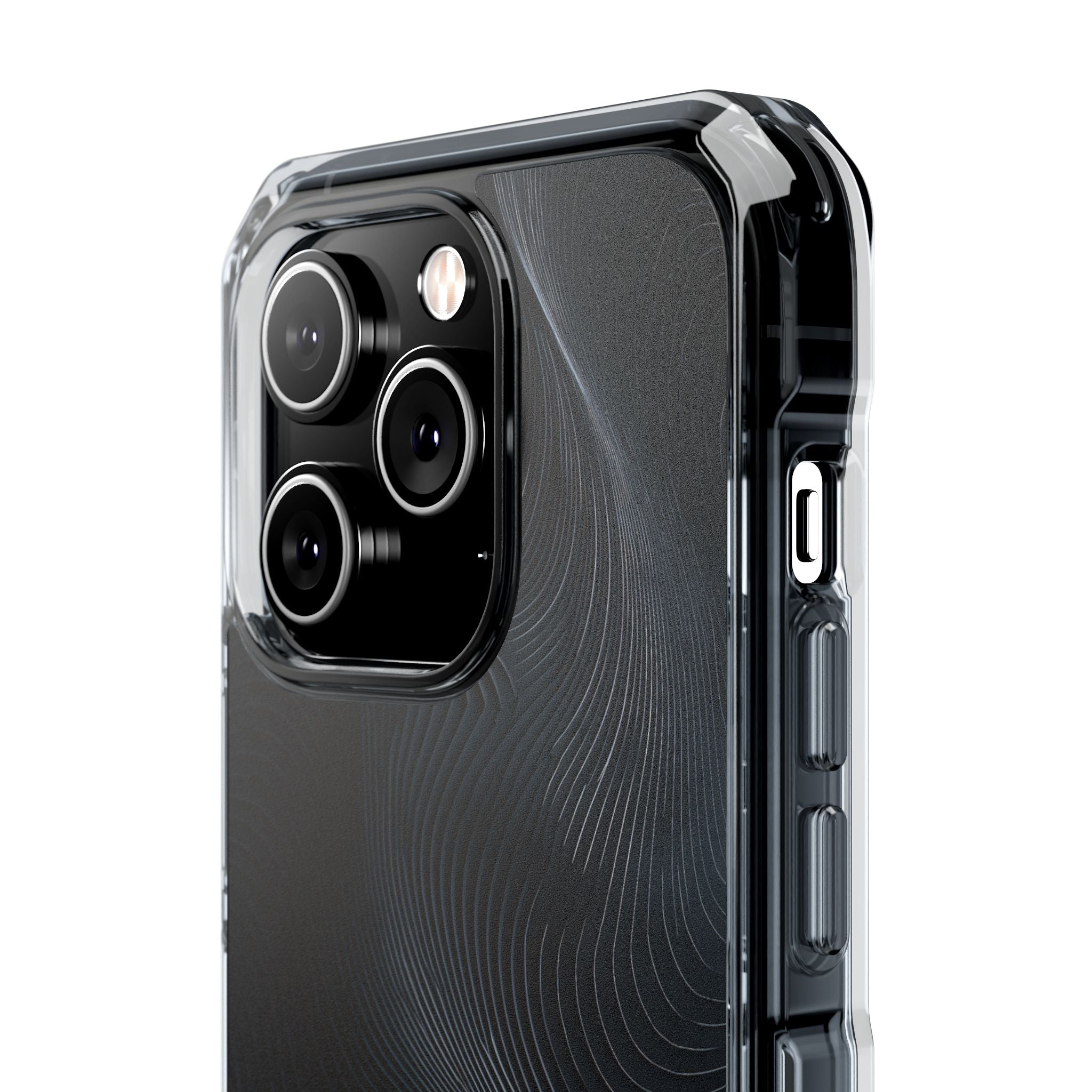 Black Impact MagSafe Phone Case for iPhone - Obsidian Ridge Flux