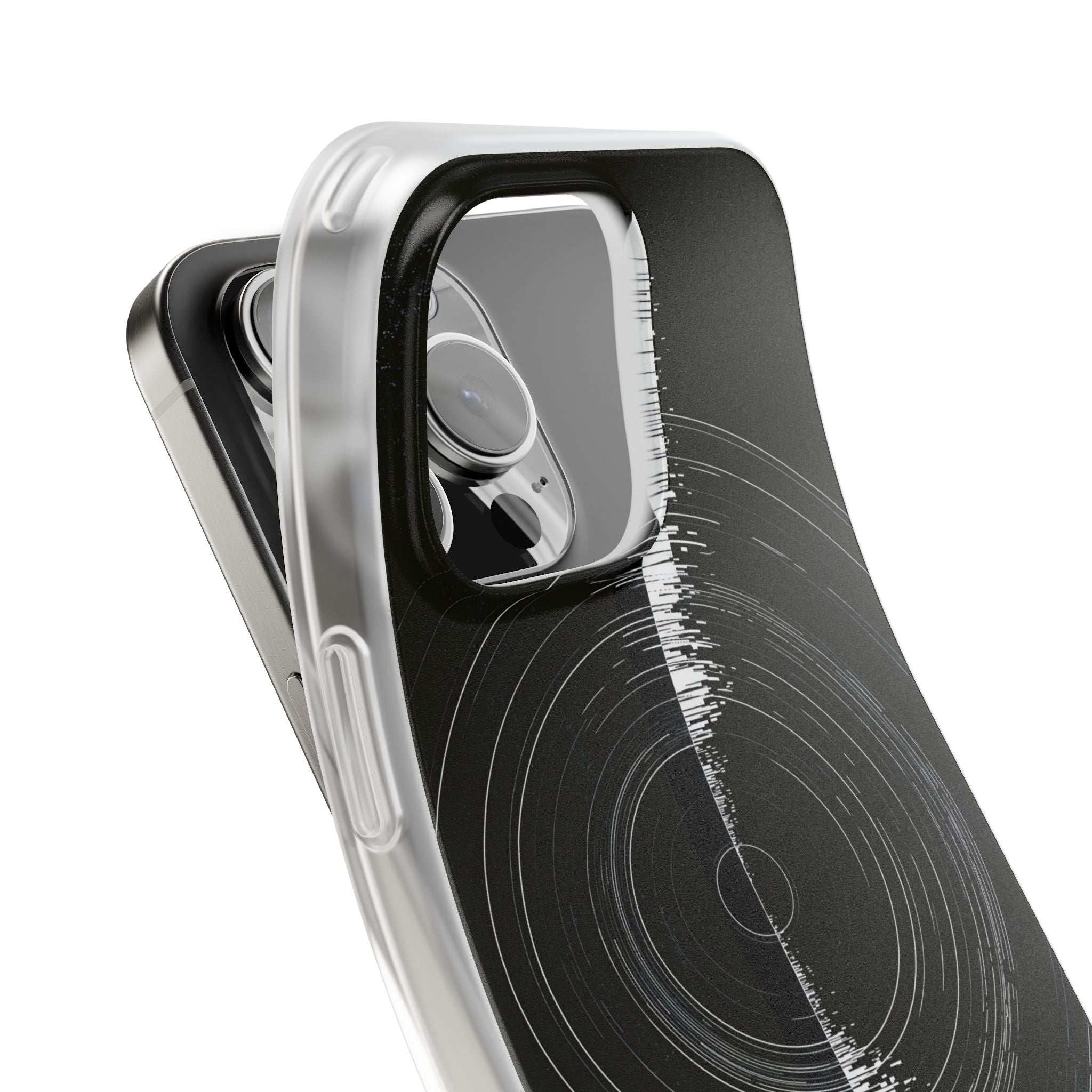 Black Lite Phone Case for iPhone - Obsidian Orbital Signal