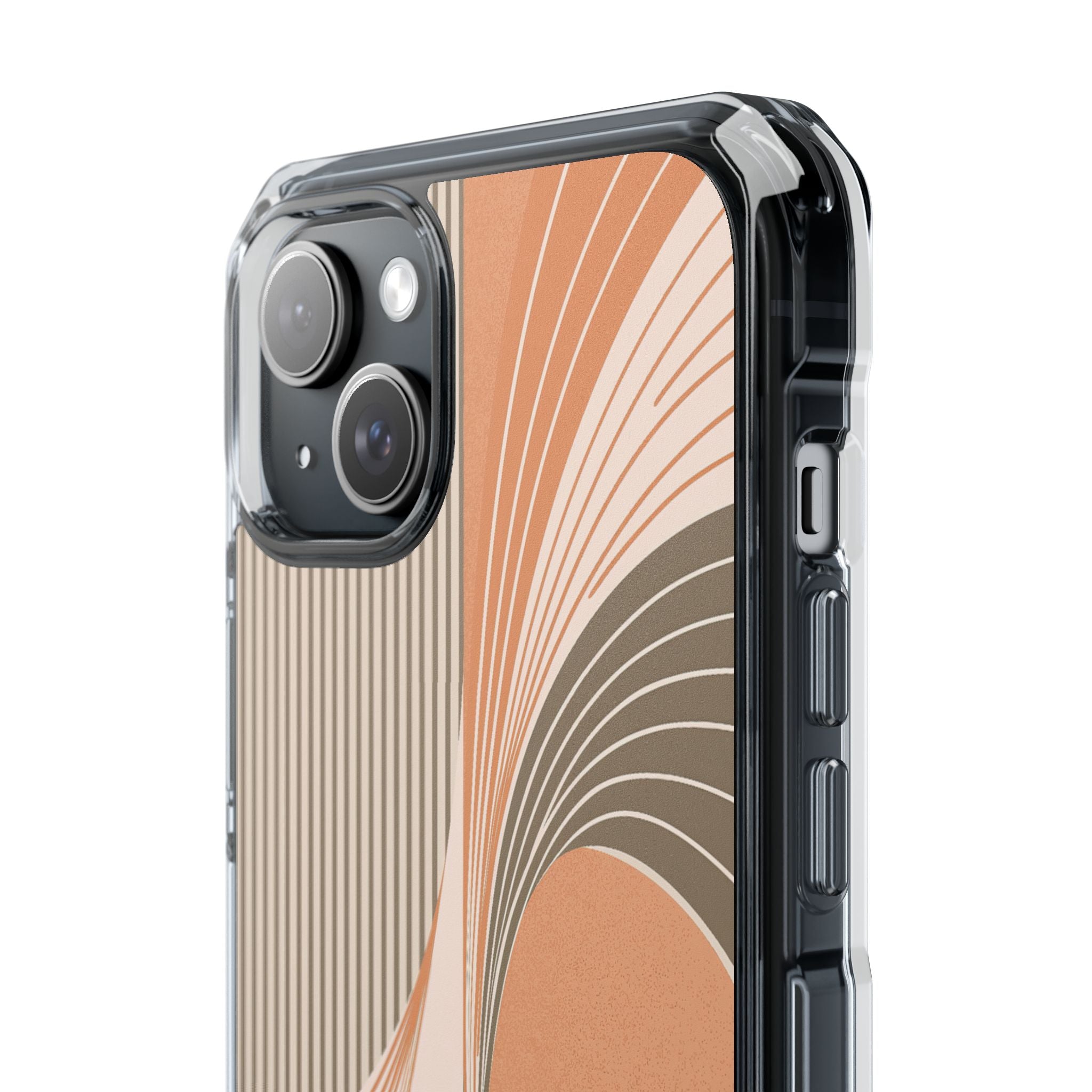 Orange Impact MagSafe Phone Case for iPhone - Desert Arc Horizon