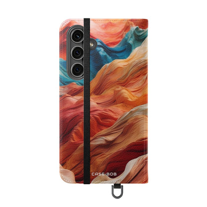 Fabric Peaks Sunset - Samsung S24 Plus Case - Wallet