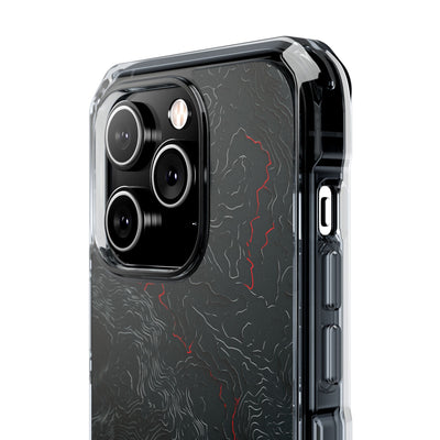 Crimson Rift · Clear Impact Magnetic Phone Case for iPhone ·  Black