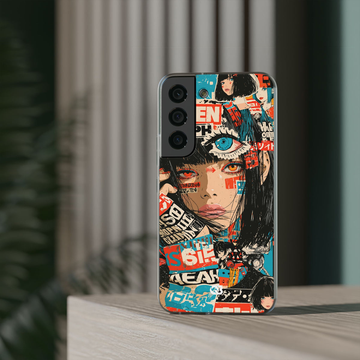 Shibuya Street Collage · Lite Phone Case for Samsung · Red