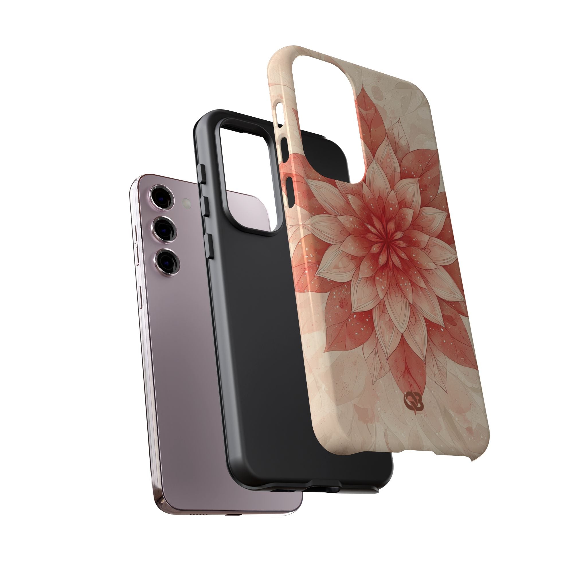 Coral Layered Bloom · Tough Handyhülle für Samsung