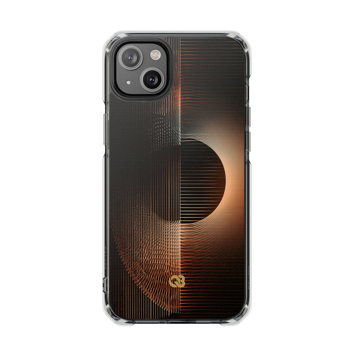 Amber Meridian · Clear Impact Magnetic Phone Case for iPhone · Black