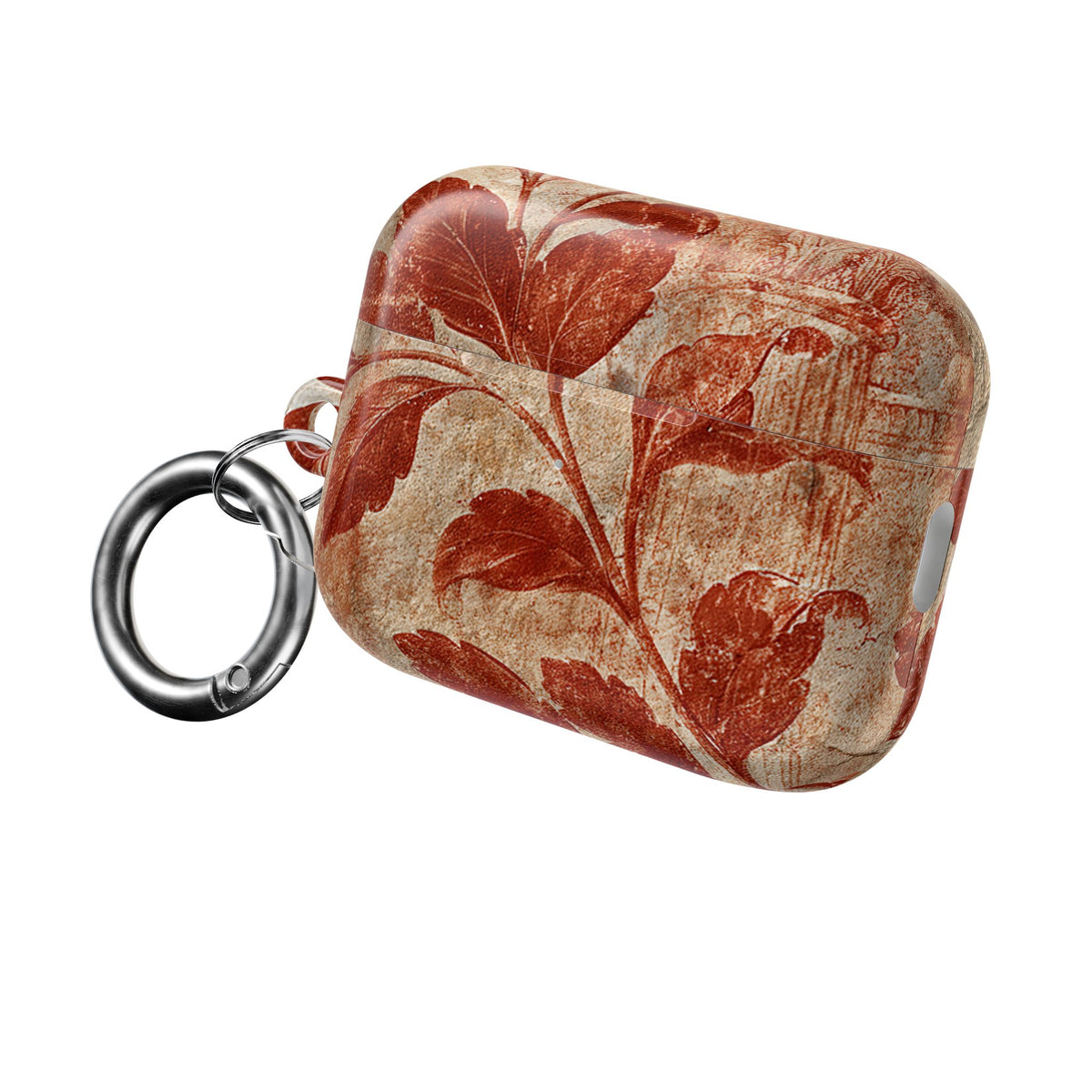 Terracotta Botanical Fresco · Hard Case for AirPods & AirPods Pro · Red
