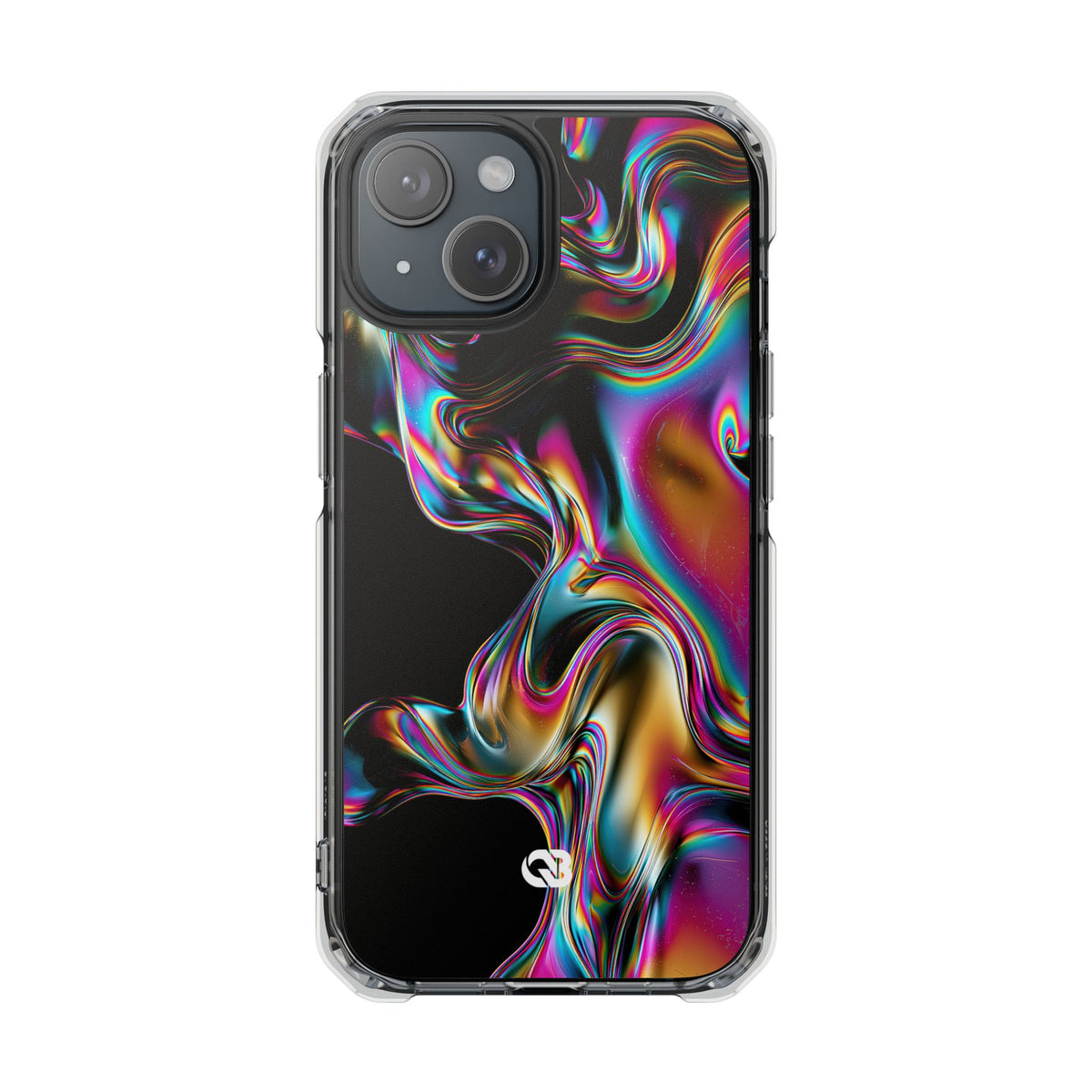 Purple Impact MagSafe Phone Case for iPhone - Liquid Neon Chrome