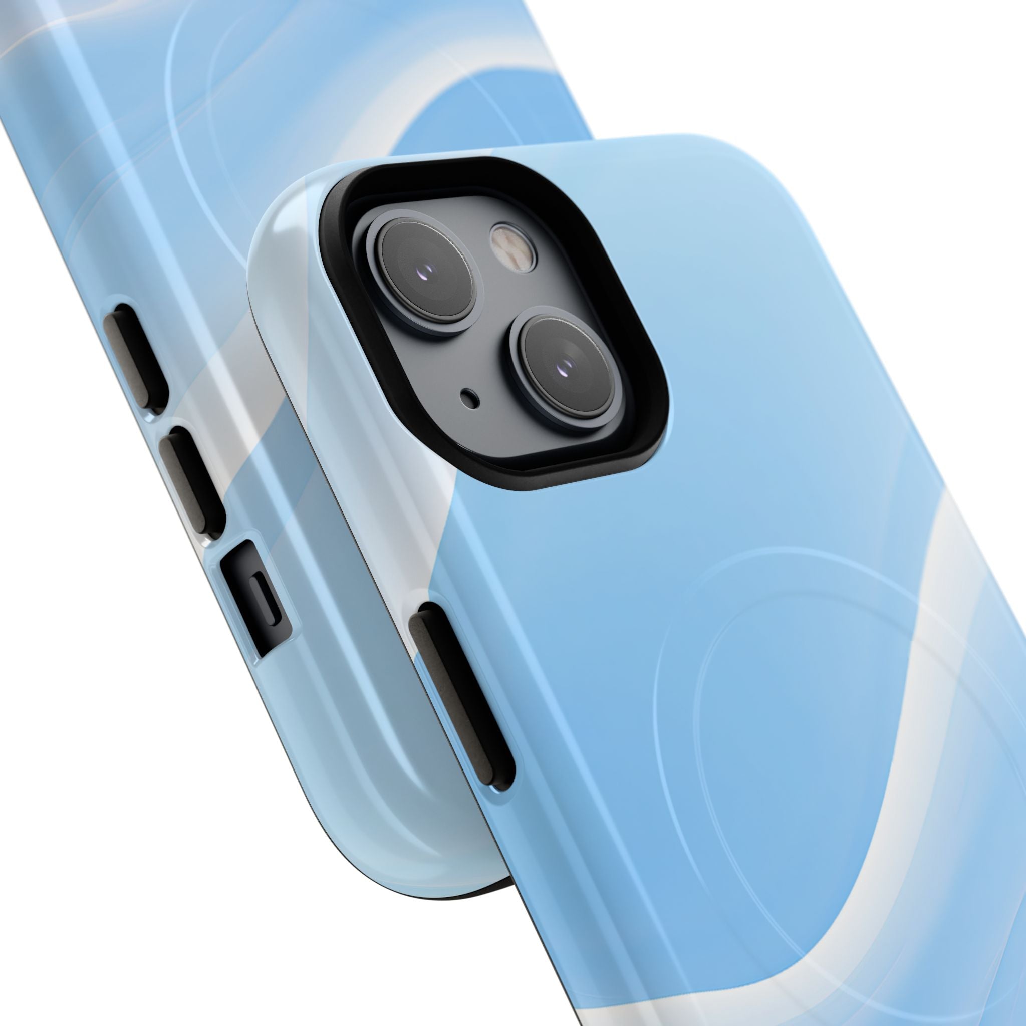 Blue Tough 2.0 Magsafe Phone Case for iPhone - Glacial Blue Silk