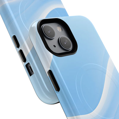 Blue Tough 2.0 Magsafe Phone Case for iPhone - Glacial Blue Silk