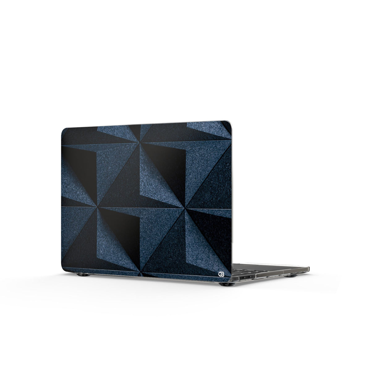 Faceted Slate · Clear Hard Case for MacBook · Blue