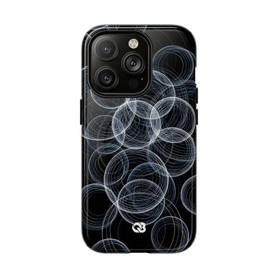 Black Tough 2.0 Magsafe Phone Case for iPhone - Frosted Ring Matrix