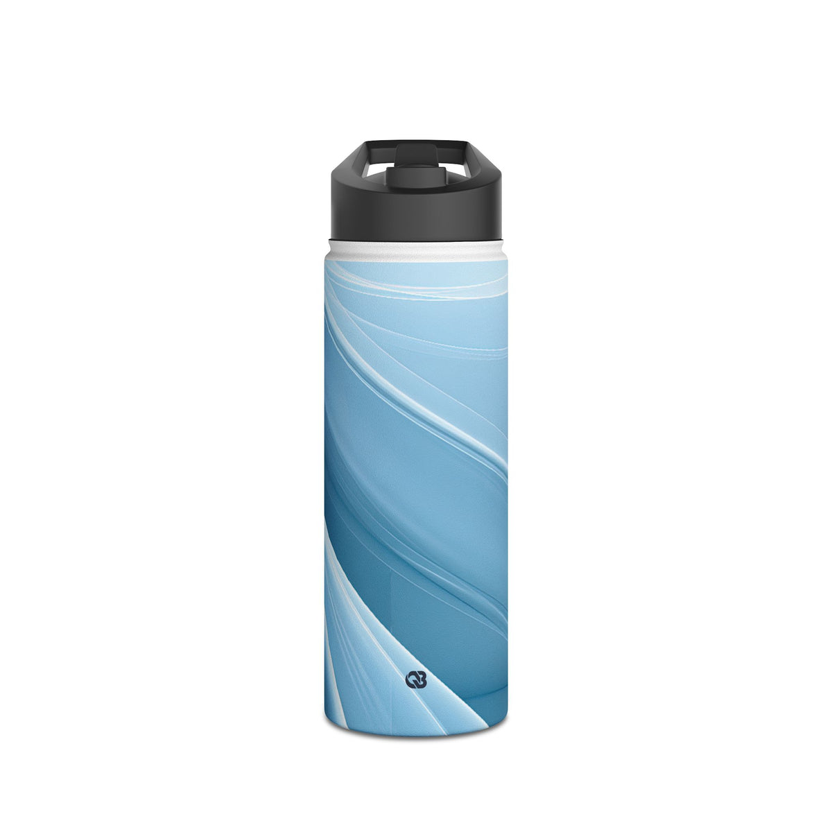 Glacial Ridge Contours · Insulated Water Bottle · Blue