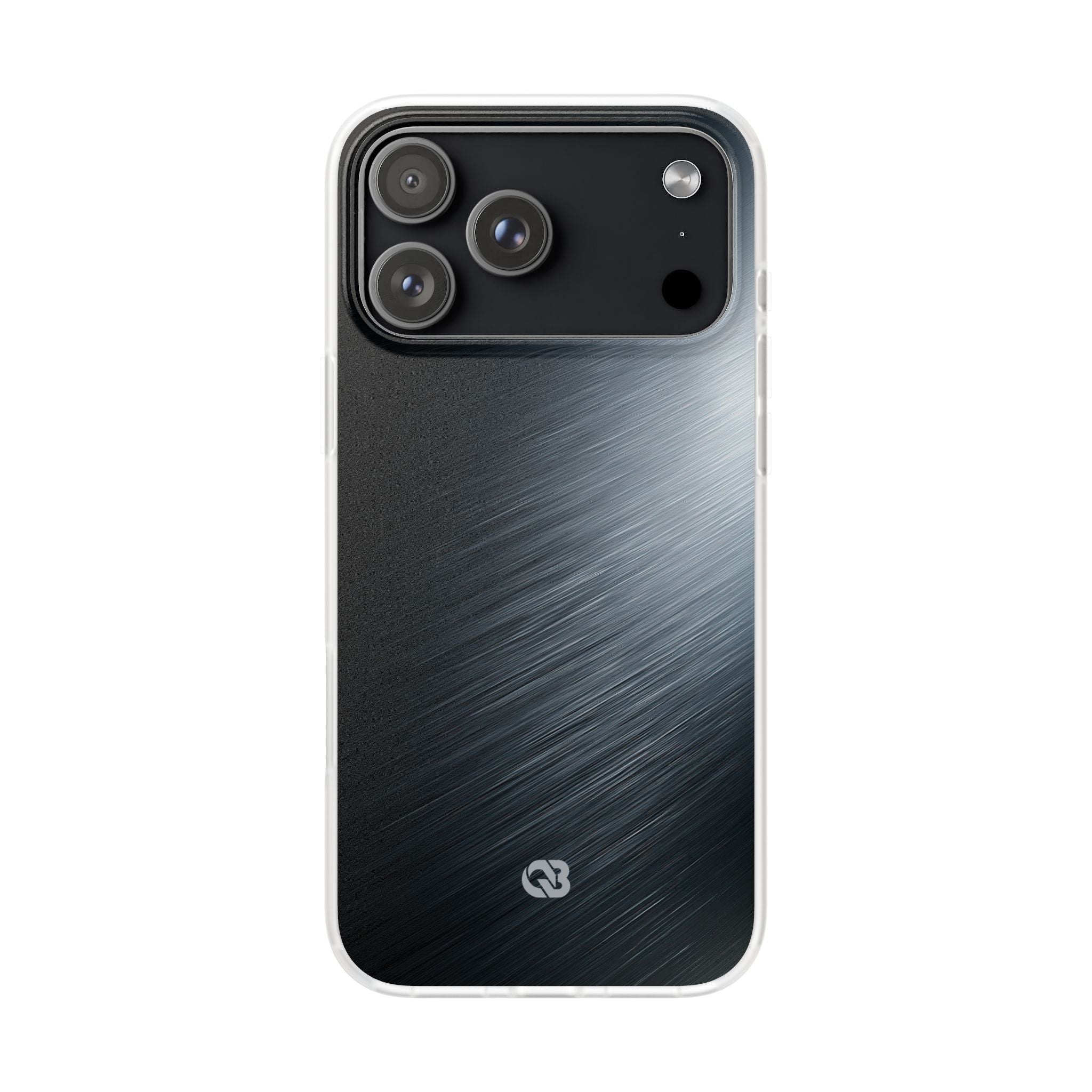 Grey Lite Phone Case for iPhone - Charcoal Brushed Steel