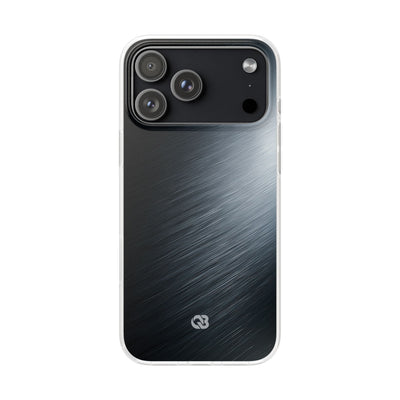 Grey Lite Phone Case for iPhone - Charcoal Brushed Steel