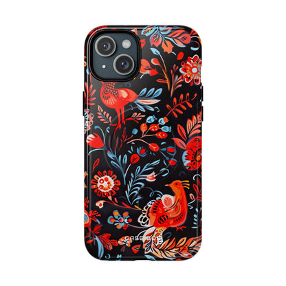 Vivid Birdscape iPhone 15 Plus Cover - Tough+