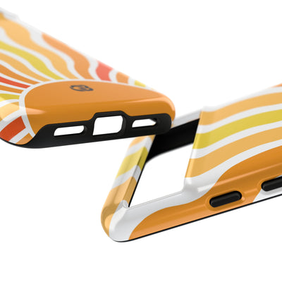 Amber Solar Waves · Tough Phone Case for Google Pixel