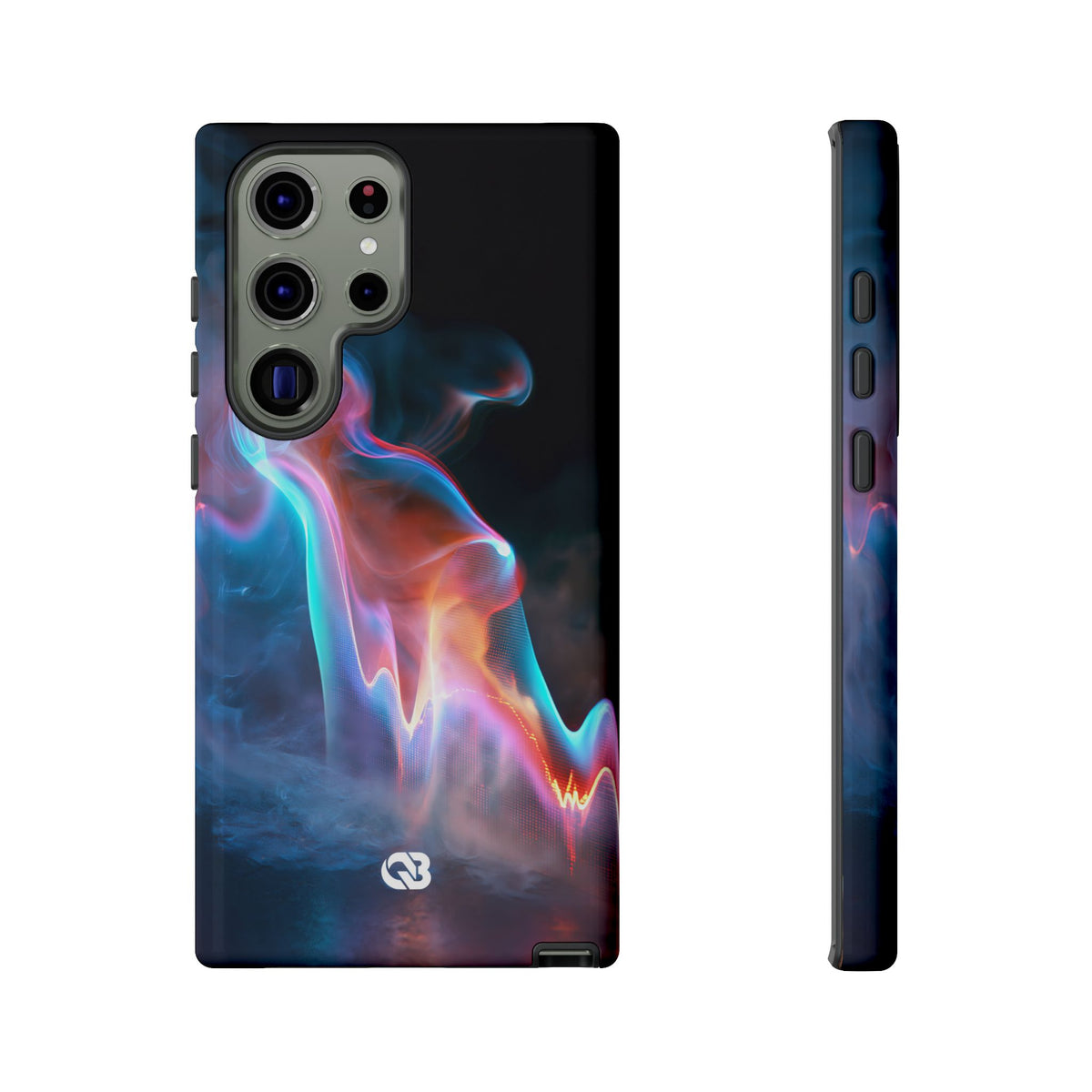 Neon Waveform · Tough Phone Case for Samsung · Black