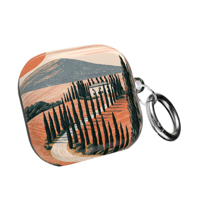 Tuscan Cypress Horizon · Hard Case for AirPods & AirPods Pro · Orange