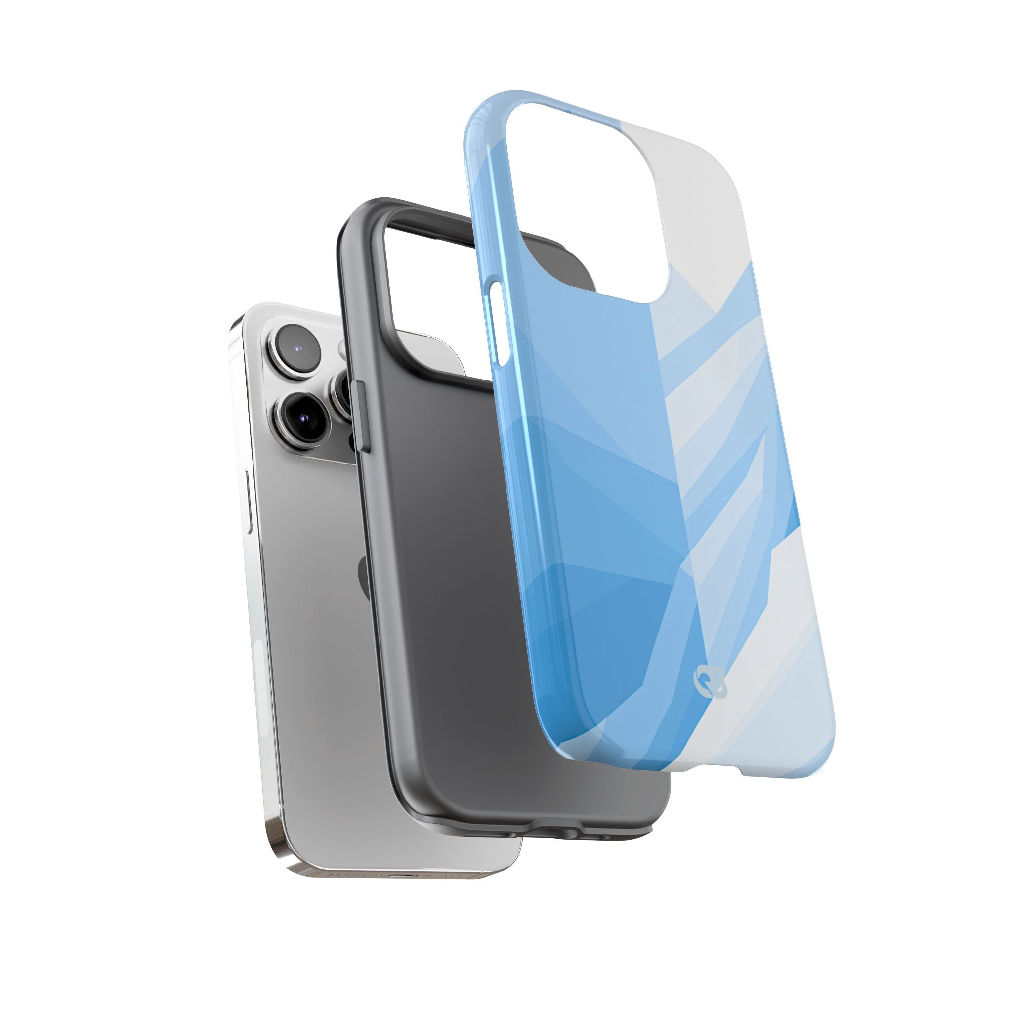 Blue Tough Phone Case for iPhone - Arctic Glacial Ridge