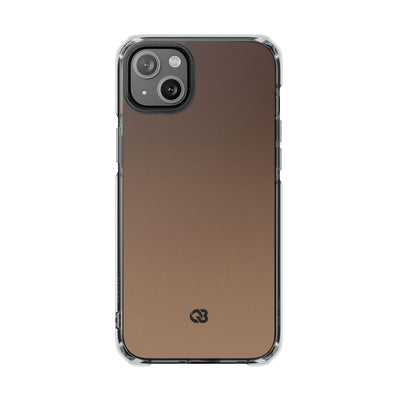 Umber Fade · Clear Impact Magnetic Phone Case for iPhone ·  Brown