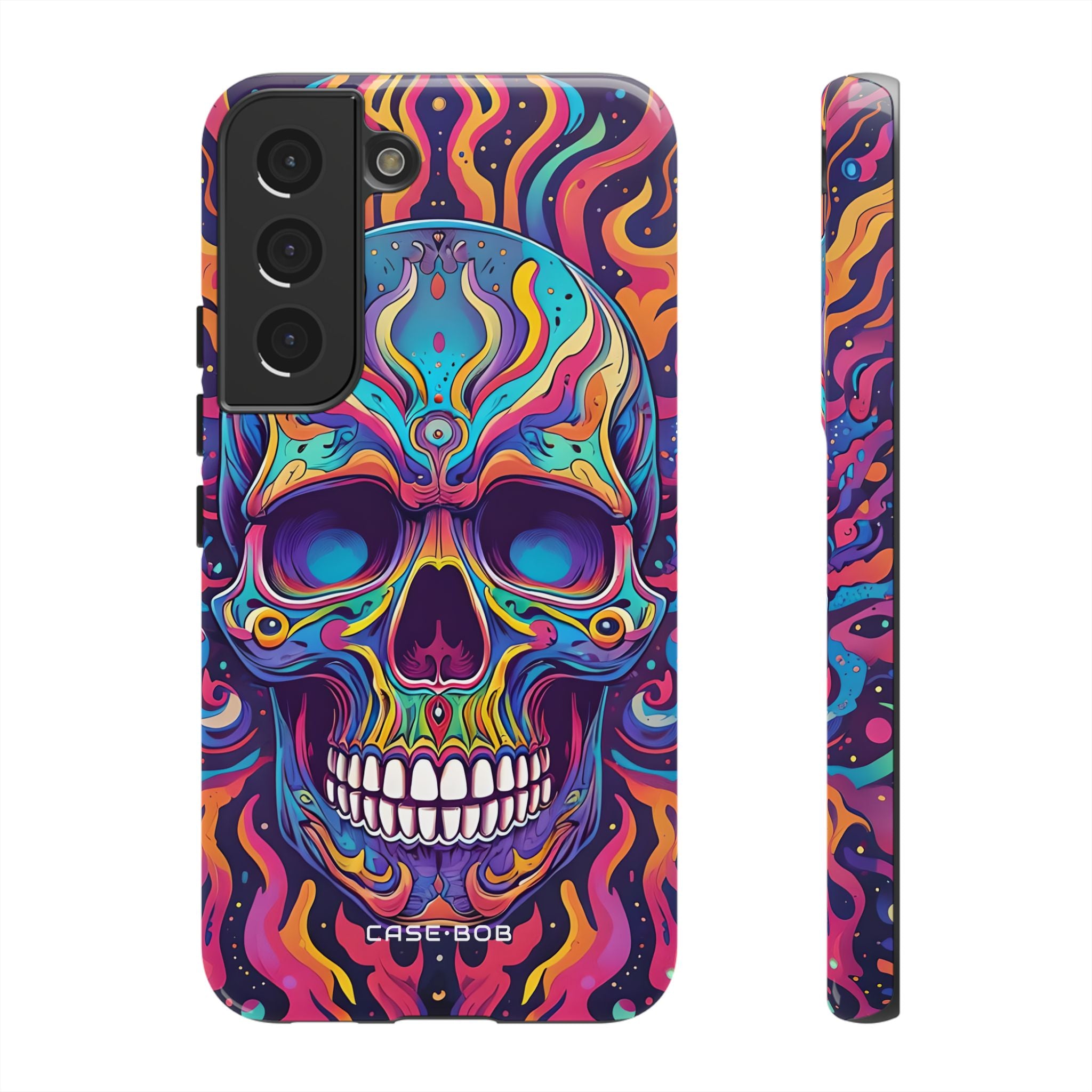 Flaming Skull Samsung S22 Cover - Tough