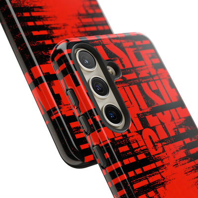 Crimson Redaction · Tough Phone Case for Samsung · Black