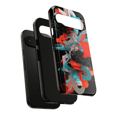 Fragmented Cyber Core · Tough Phone Case for Pixel ·  Black