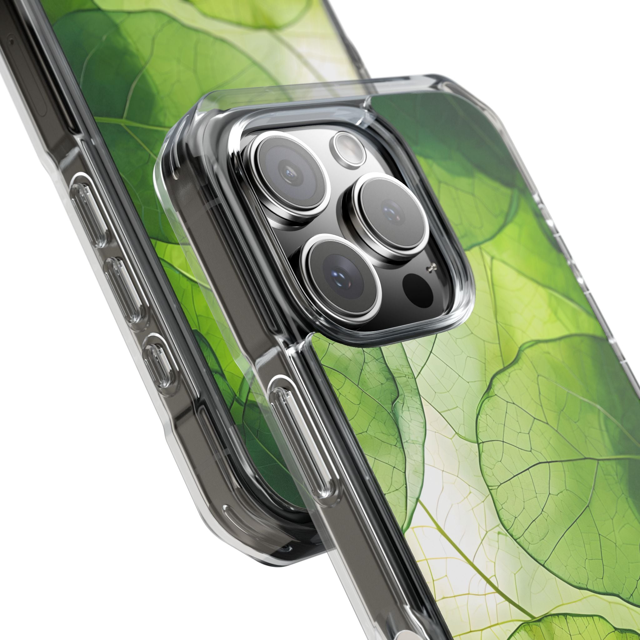 Emerald Leaf Veins · Impact Phone Case for iPhone · Magsafe