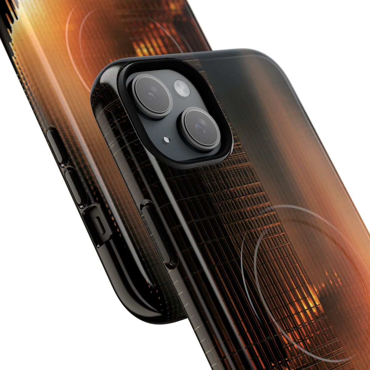 Luminous Grid · Tough 2.0 Magnetic Phone Case for iPhone · Black