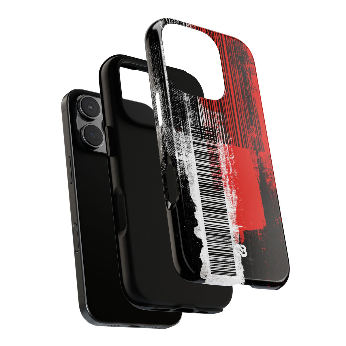 Distorted Barcode · Tough Phone Case for iPhone · Black