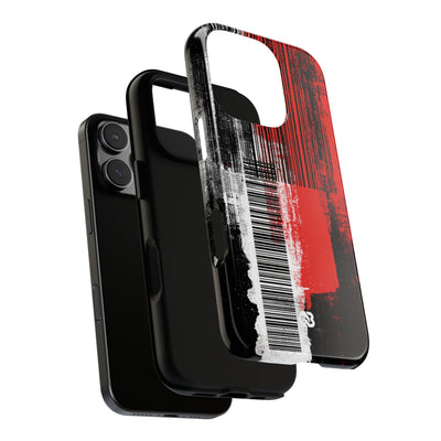 Distorted Barcode · Tough Phone Case for iPhone · Black