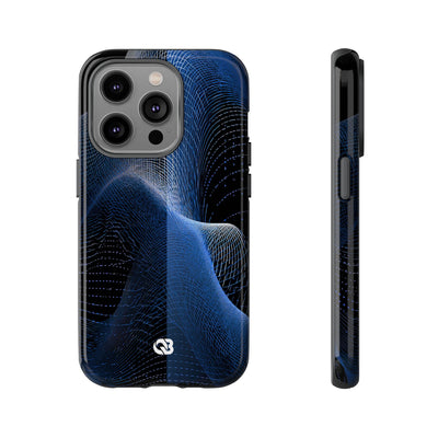 Blue Tough Phone Case for iPhone - Electric Blue Flux