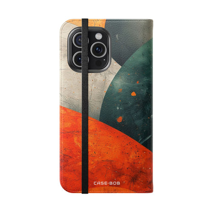 Sweeping Ember Bands - iPhone 15 Pro Max Case - Wallet