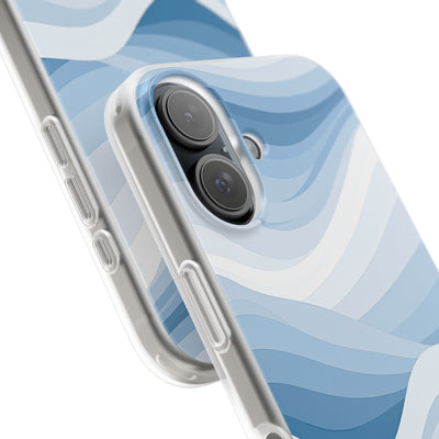 Blue Lite Phone Case for iPhone - Glacial Indigo Flow