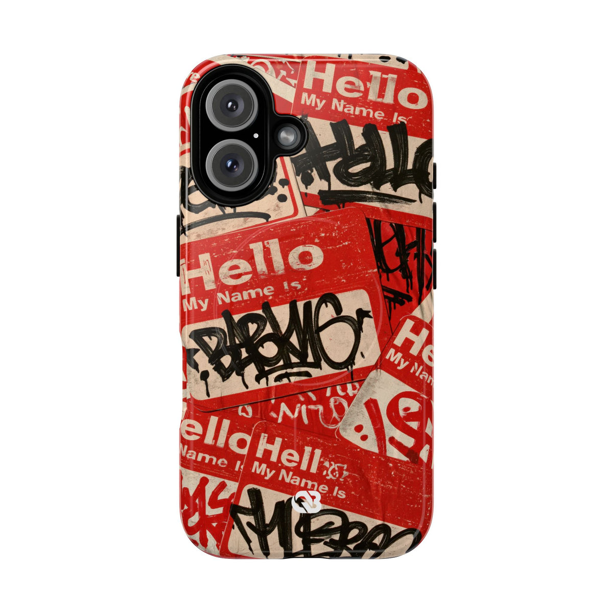 Slap Tag Collage · Tough 2.0 Magnetic Phone Case for iPhone · Red