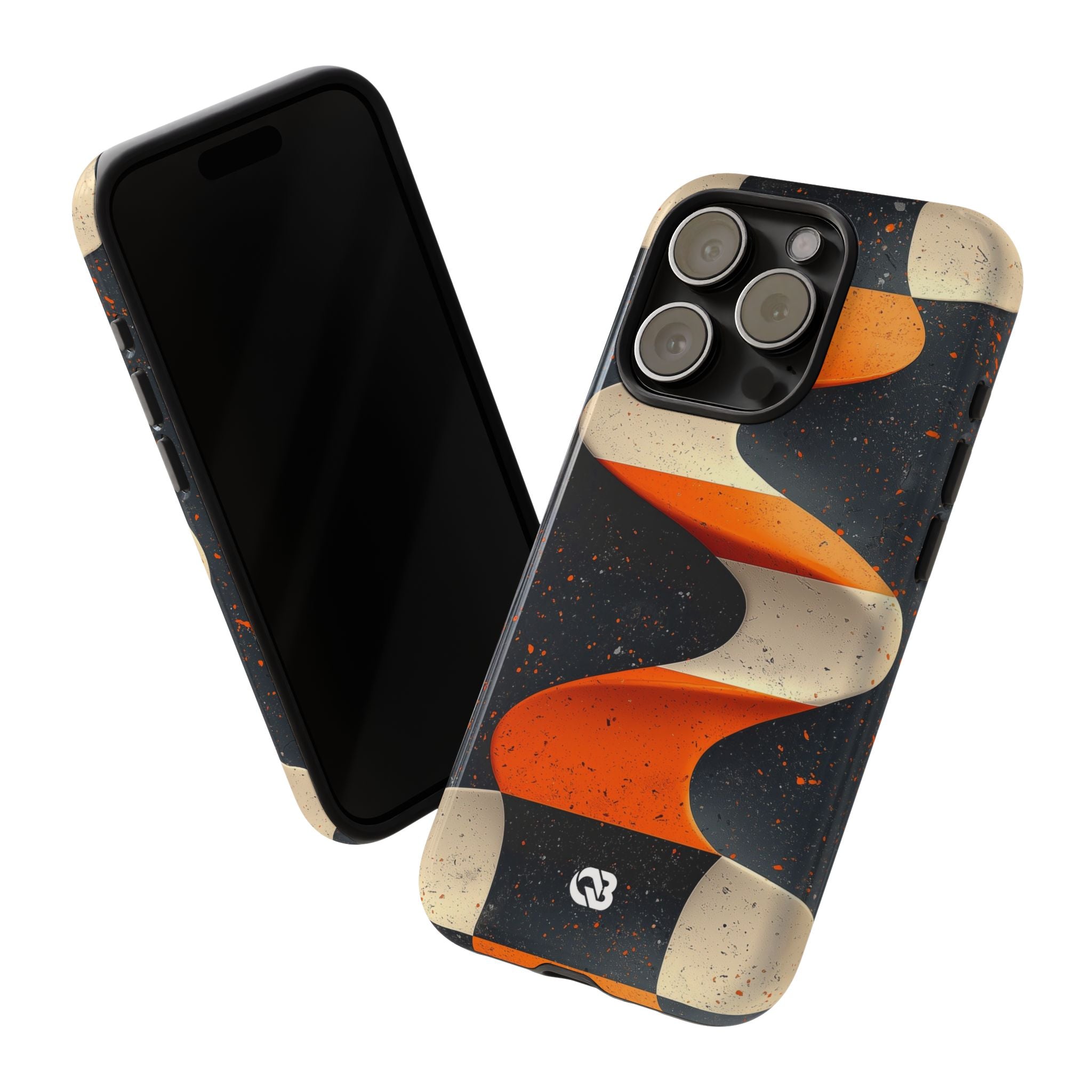 Orange Grit Twist · Tough Phone Case for iPhone