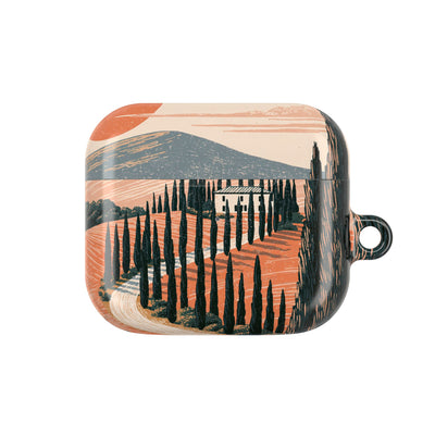 Tuscan Cypress Horizon · Hard Case for AirPods & AirPods Pro · Orange