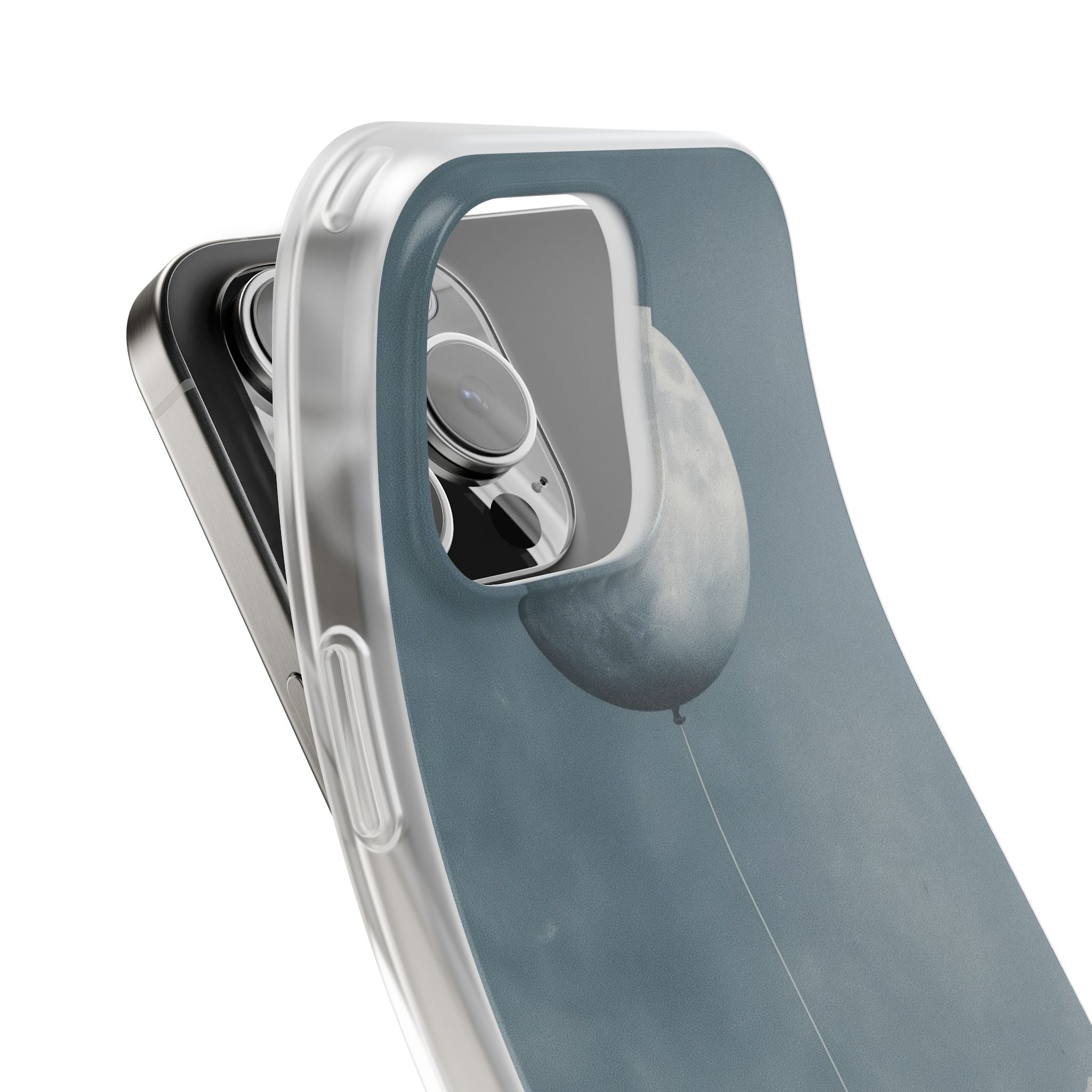 Moon Balloon iPhone 16 Pro Max Case - Soft