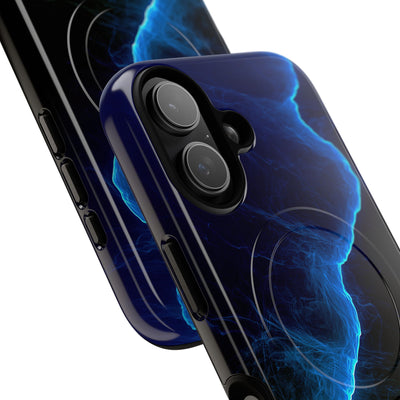 Electric Azure Drift · Tough 2.0 Magnetic Phone Case for iPhone · Blue