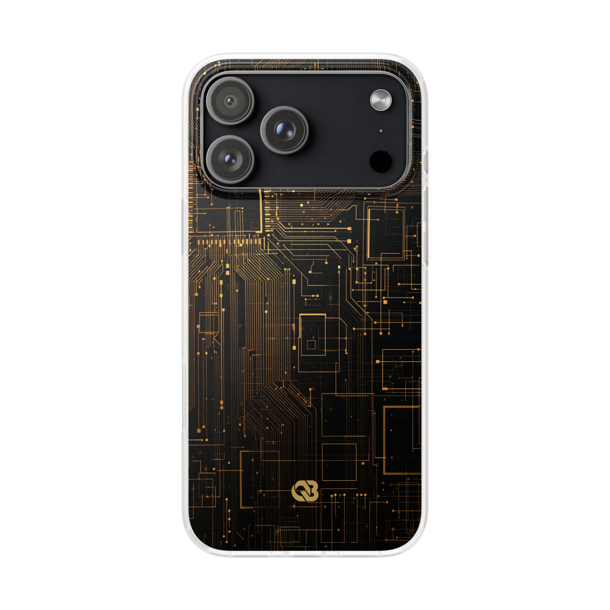 Gold Lite Phone Case for iPhone - Amber Core Mainframe